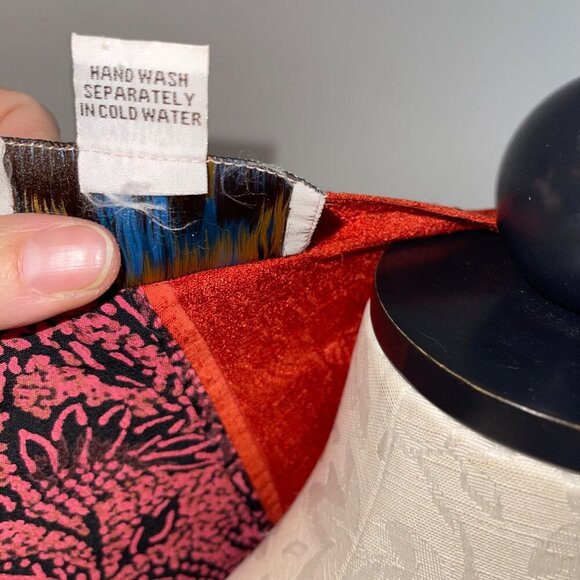 Tienda Ho Womens Jacket One Size Multicolor Open Front Tunic Mixed Print - Picture 5 of 9